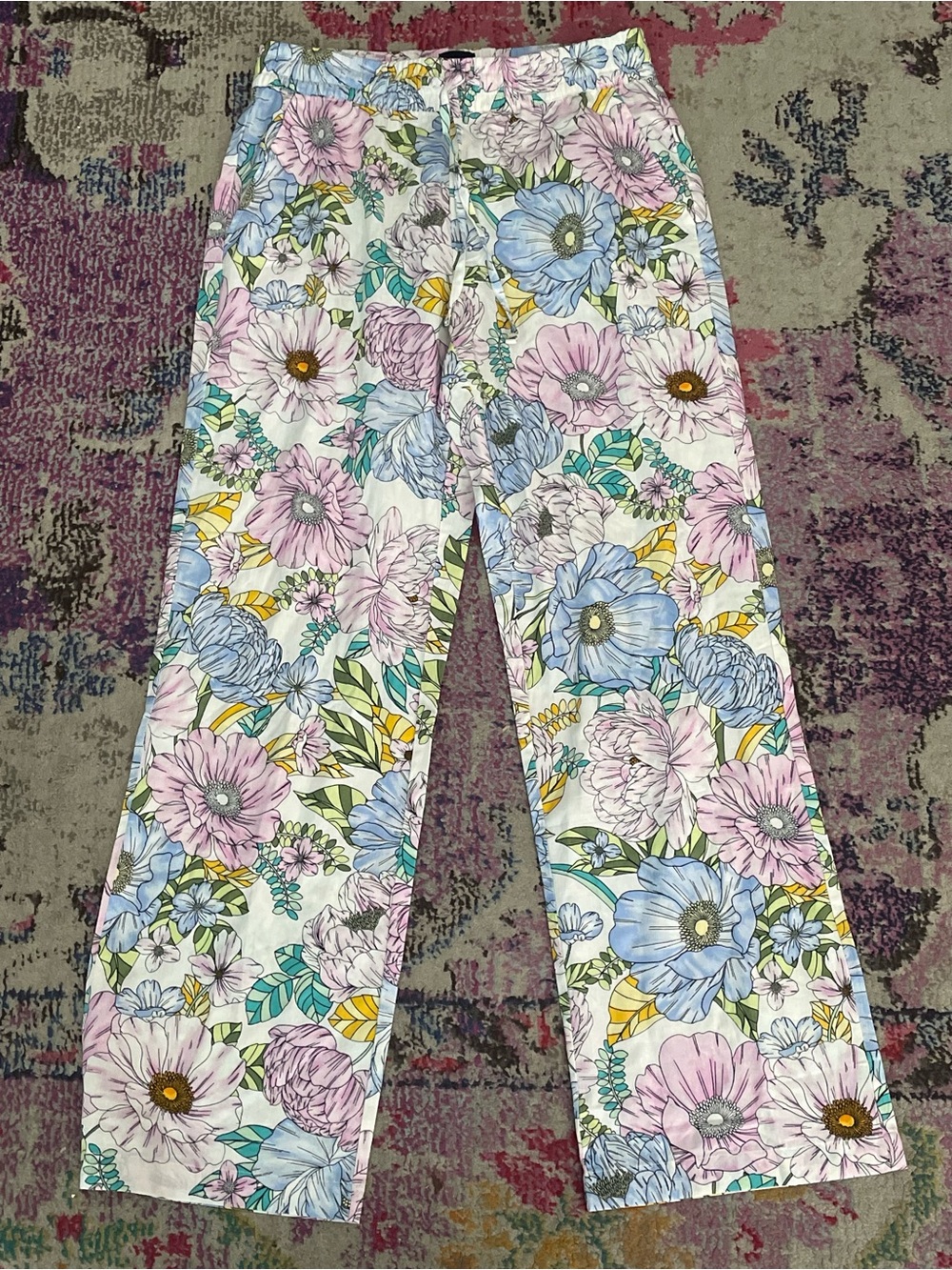 Gap Floral Print Wide-Leg Pyjama Pants